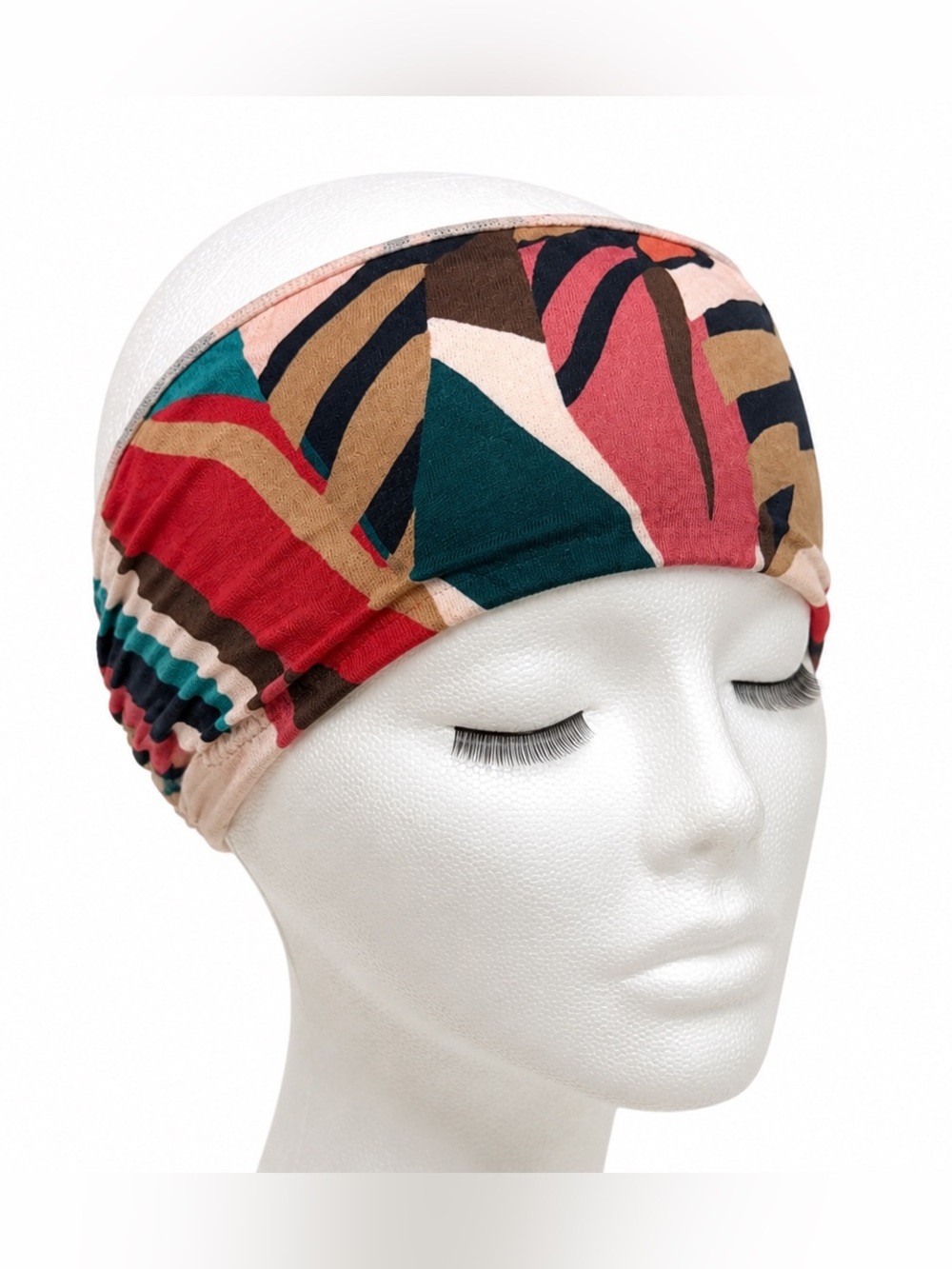 Multicolor Abstract Print Stretch Headband